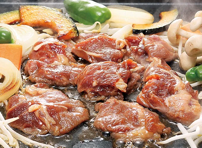 味付けラムロースジンギスカン
